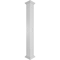Ekena Millwork Craftsman Classic Square Non-Tapered Artisan Fretwork Column w/ Crown Capital & Crown Base CC0810ENARTCRCR - alternate 1